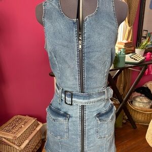 Rewash Light Blue Denim Dress